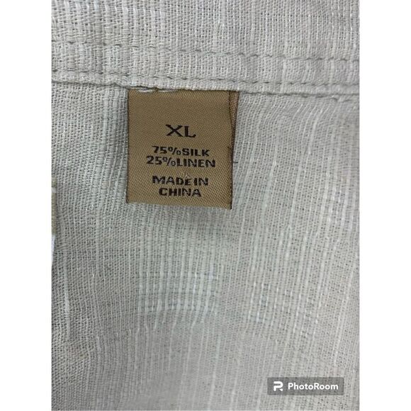 Tasso Elba, short sleeve button down size XL - Picture 5 of 6